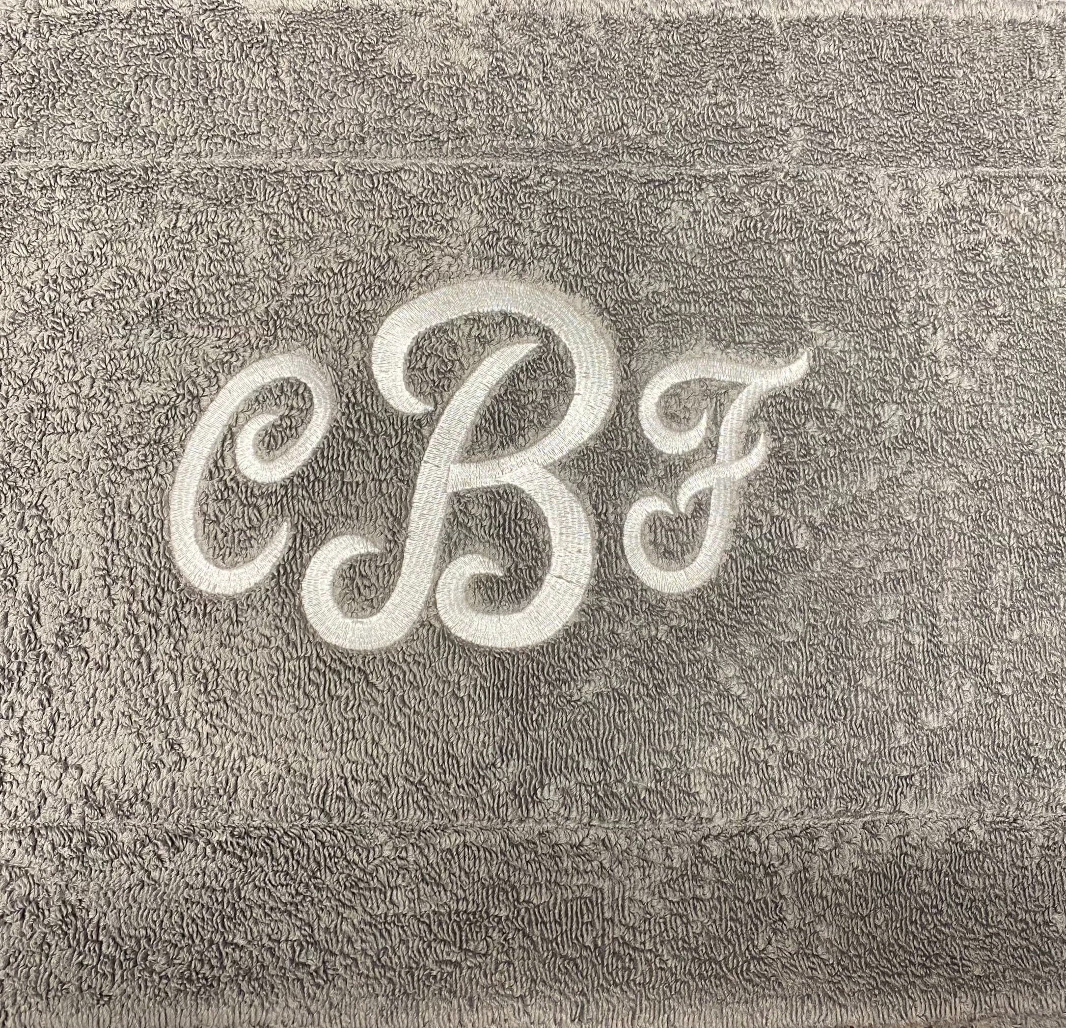 Custom monogrammed towel
