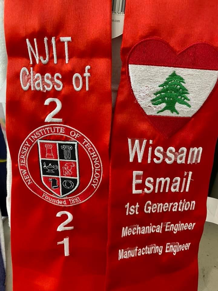 NJIT graduation stole